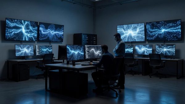 Security operations team reviewing an incident response runbook on screens during an active investigation